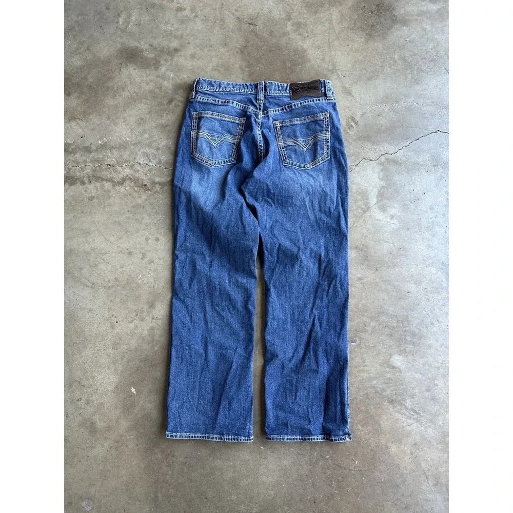 Rock & Roll Denim Double Barrel Straight Relaxed Jeans 34x29